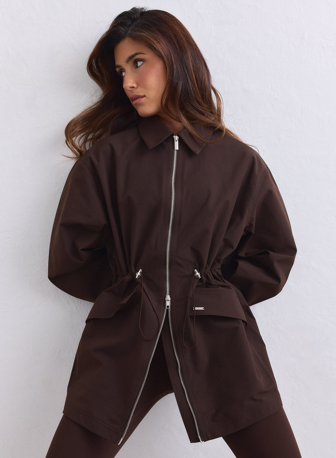 ✶COOTIE ダークブラウン ジップアップジャケット Chocolate Waterproof Zip Jacket – AIM'N