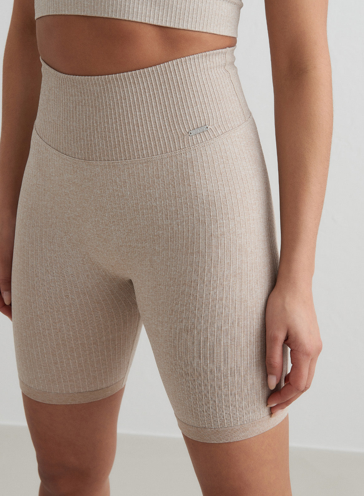 Ribbed Cotton Seamless Shorts