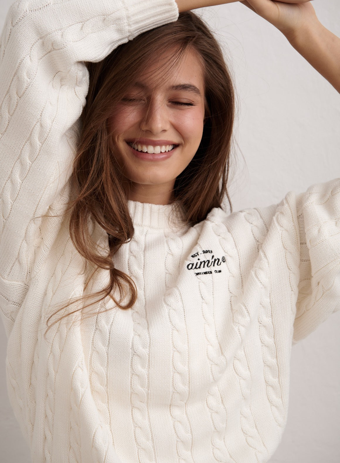 Off White Club Cable Knit Sweater – AIM'N