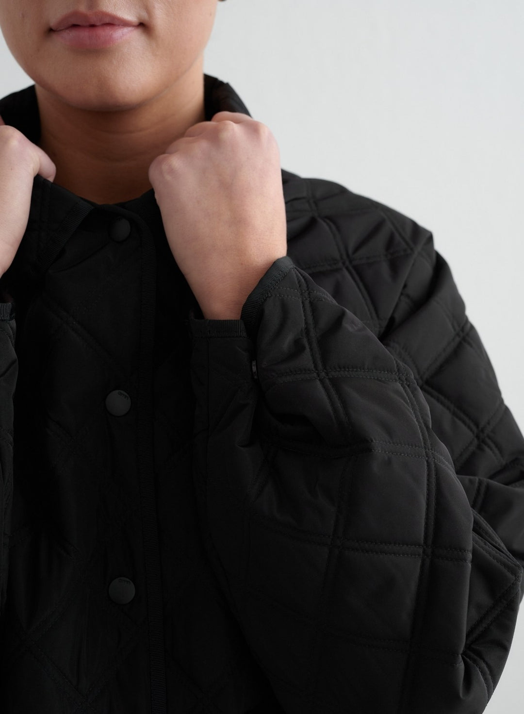 Black Quilted Femme Jacket – AIM'N