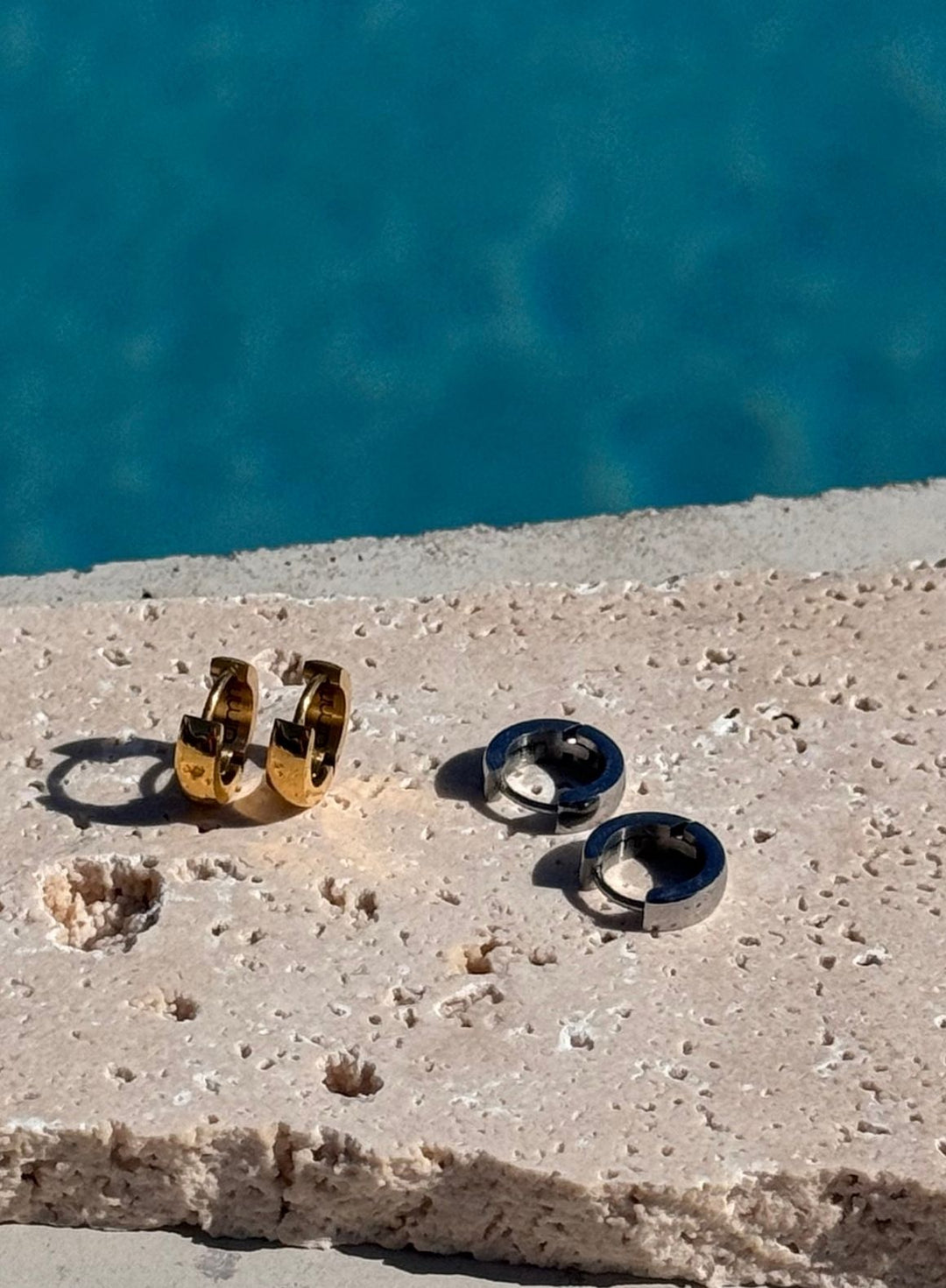 Silver Waterproof Hoop Earrings – AIM'N