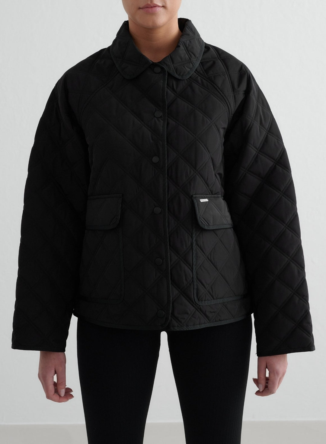Black Quilted Femme Jacket – AIM'N