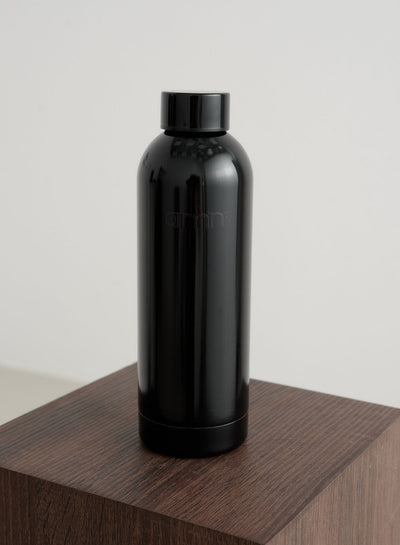 Glossy Black Core Water Bottle