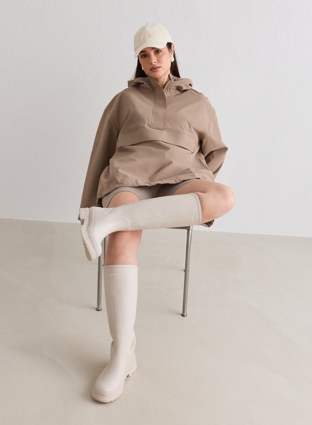 Espresso Waterproof Oversized Anorak – AIM'N