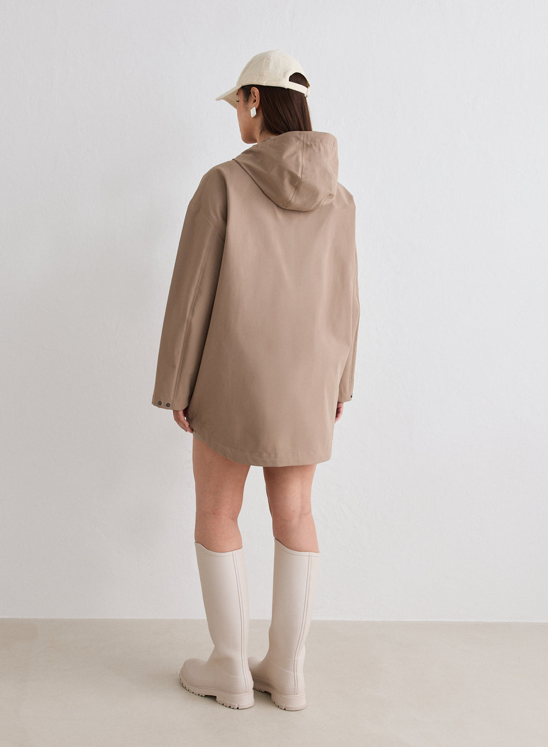 Espresso Waterproof Oversized Anorak – AIM'N