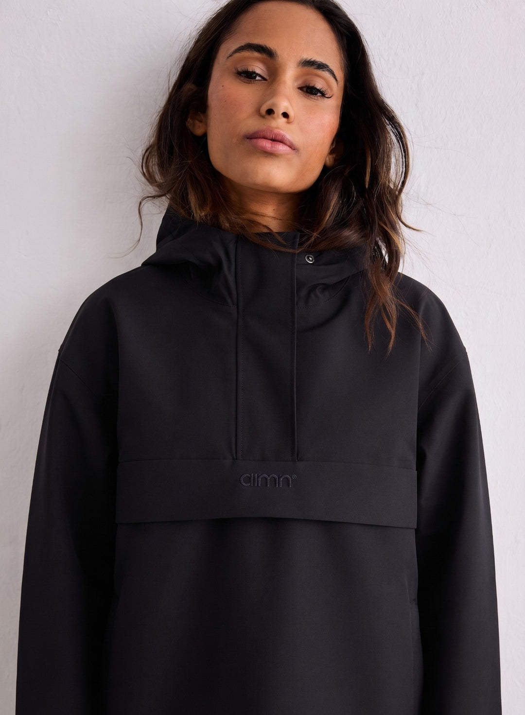 Black Waterproof Oversized Anorak – AIM'N