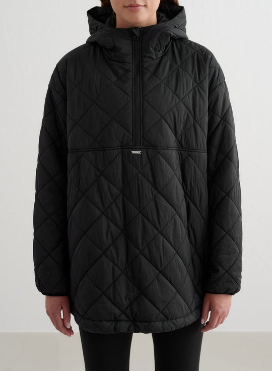 ジャケット・アウター everyone compact nylon anorak Black M black-oversized-quilted-