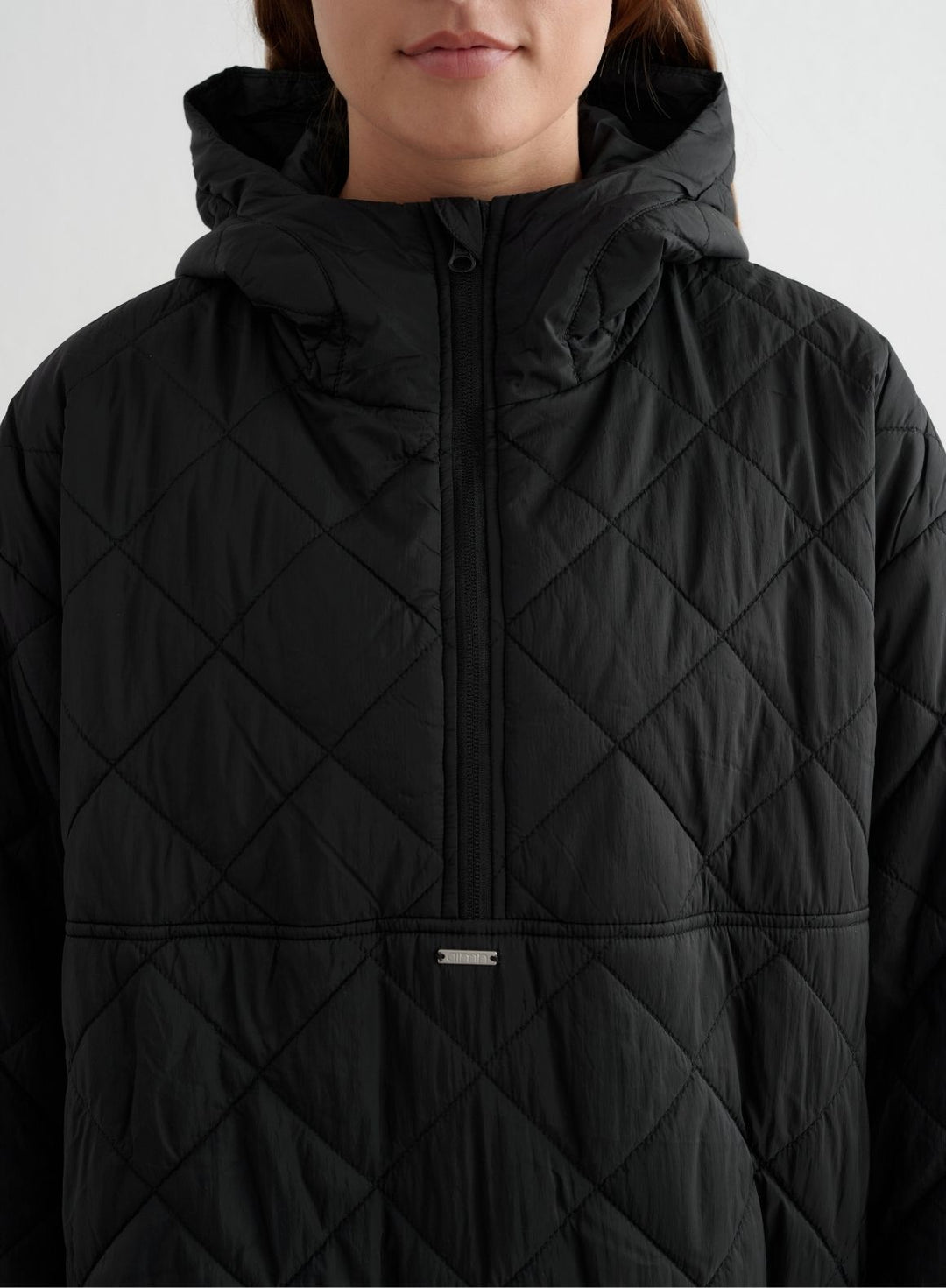 Black Oversized Quilted Anorak – AIM'N