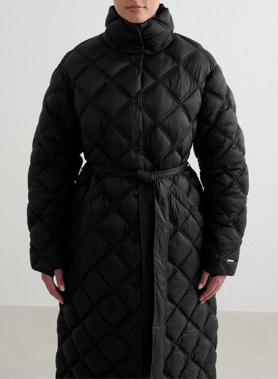 Black Quilted Coat – AIM'N