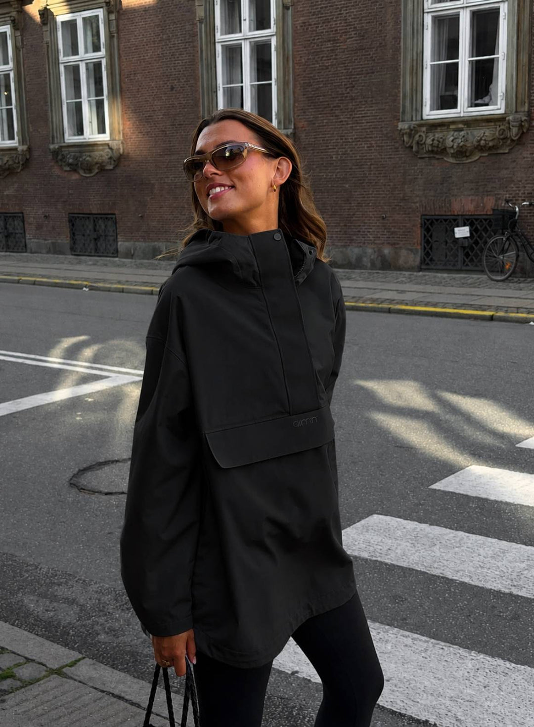 Black Waterproof Oversized Anorak – AIM'N