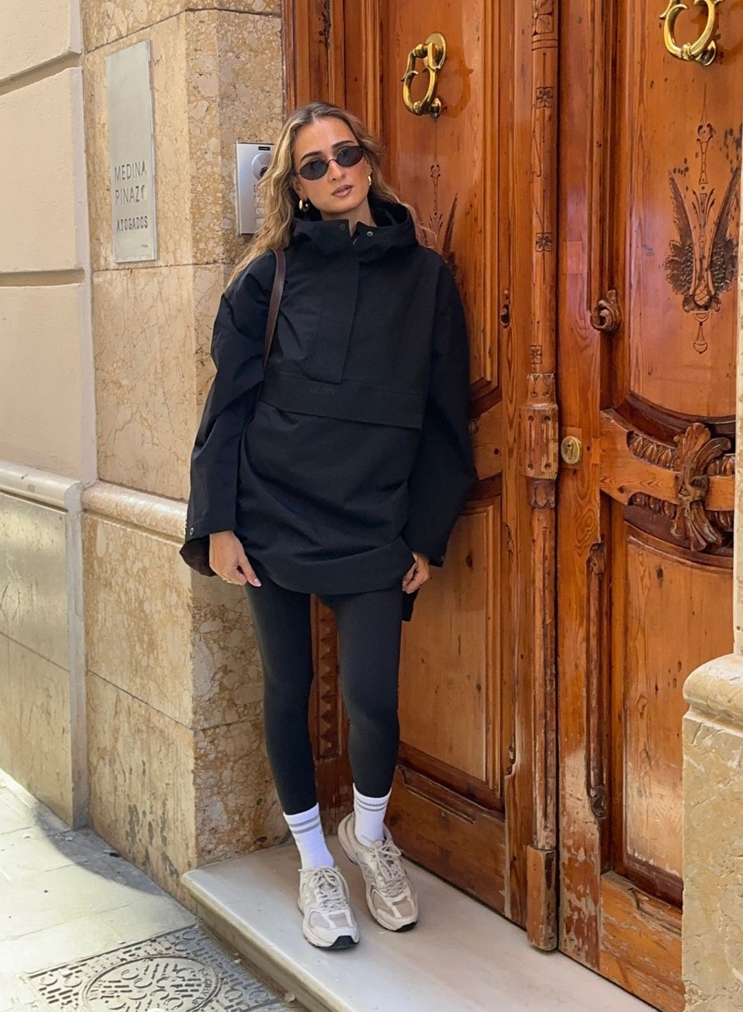 Black Waterproof Oversized Anorak – AIM'N