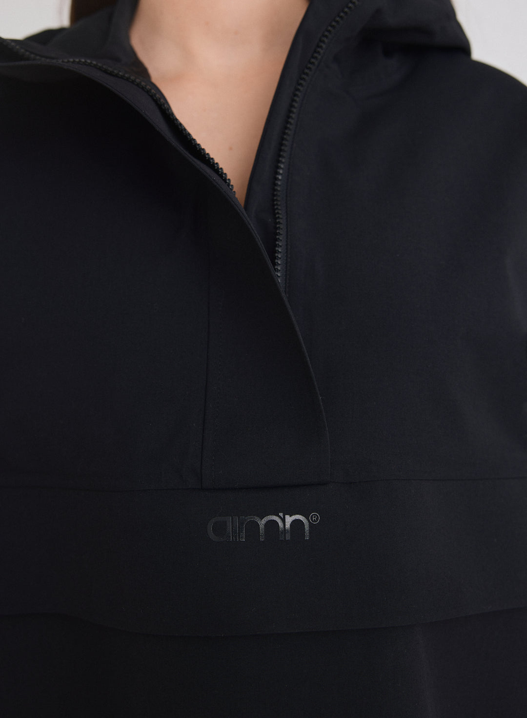Black Waterproof Oversized Anorak – AIM'N
