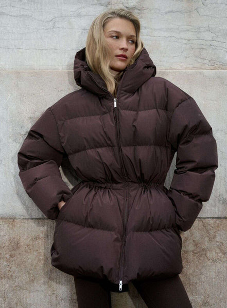 Cacao Moment Puffer Jacket – AIM'N
