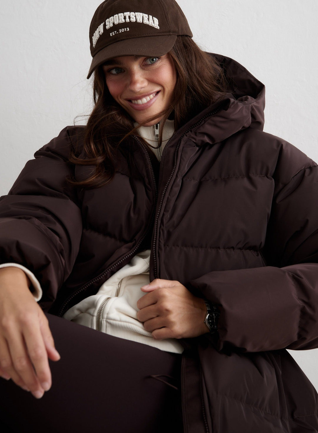 Cacao Moment Puffer Jacket – AIM'N