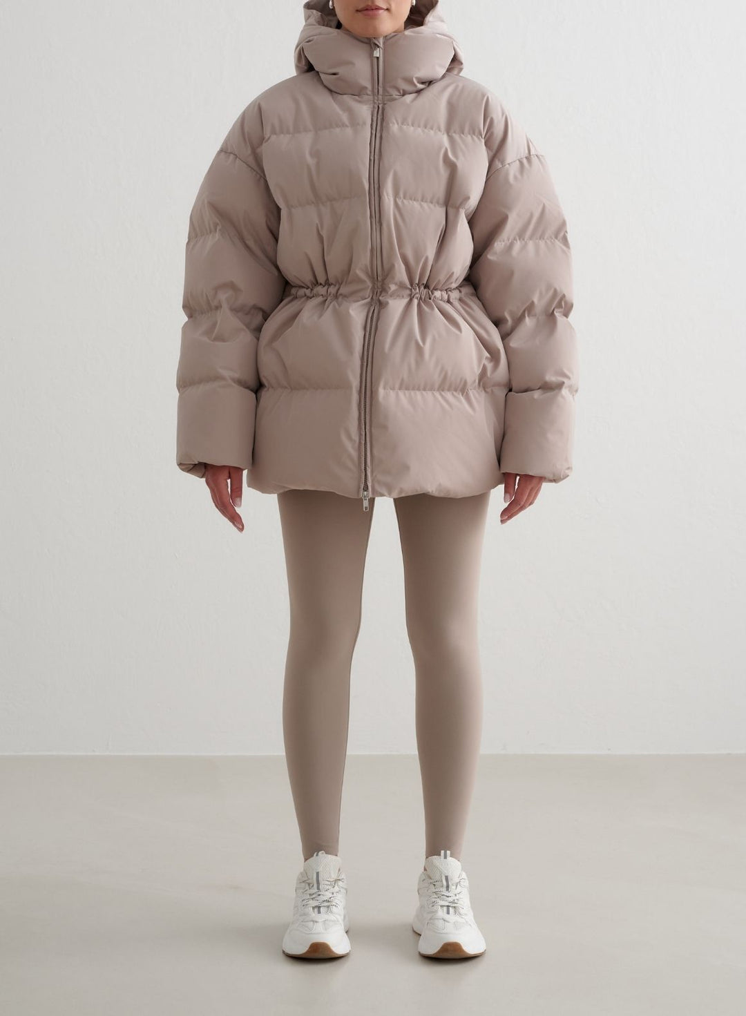 Dark Clay Moment Puffer Jacket – AIM'N