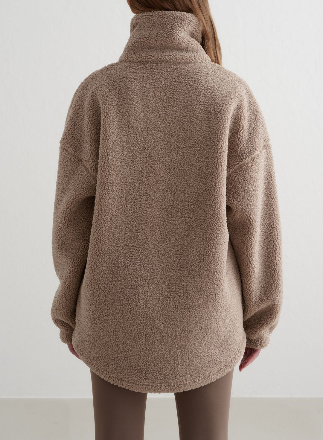 Dark Clay Pile Jacket – AIM'N