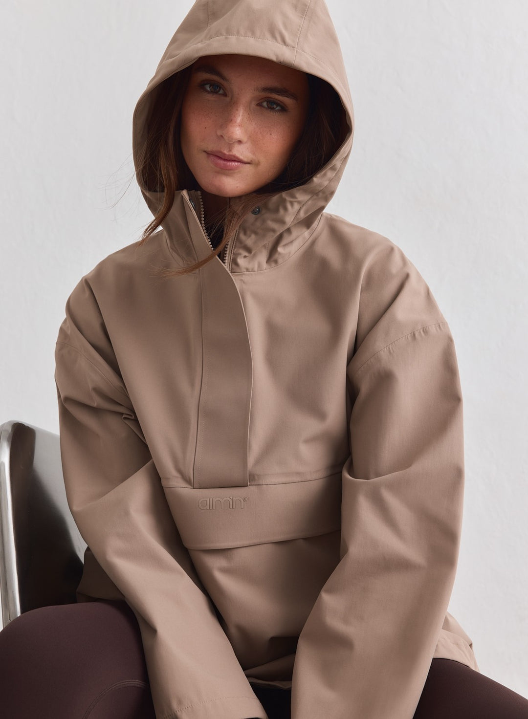 Espresso Waterproof Oversized Anorak – AIM'N