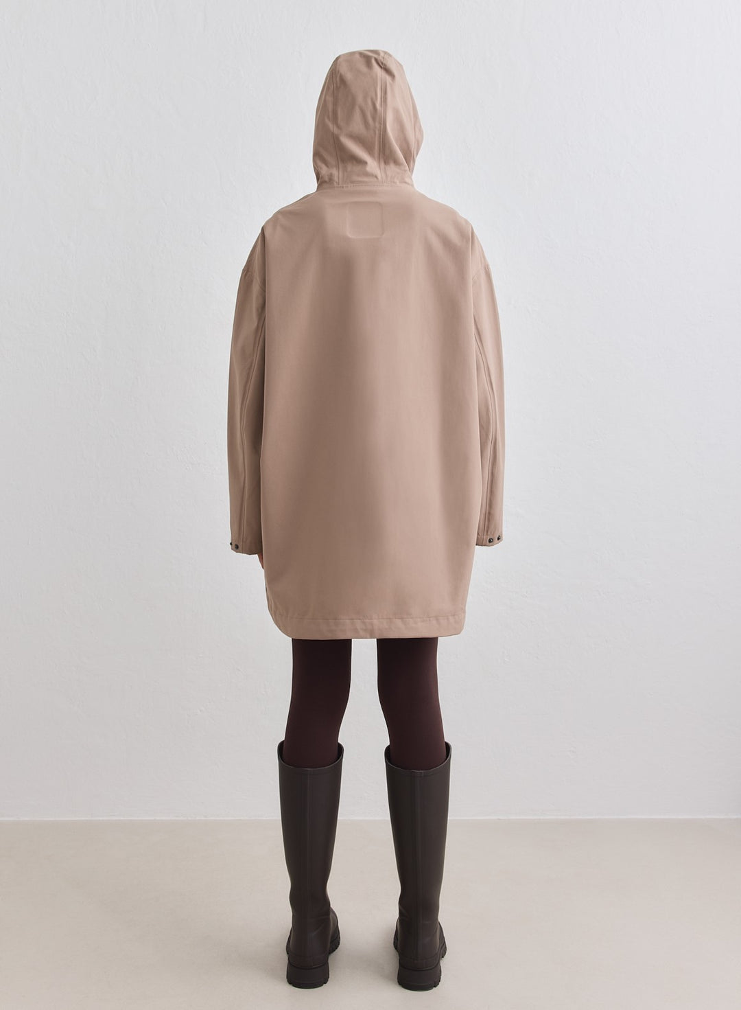 茶 aimo Espresso Waterproof Oversized Anorak – AIM'N