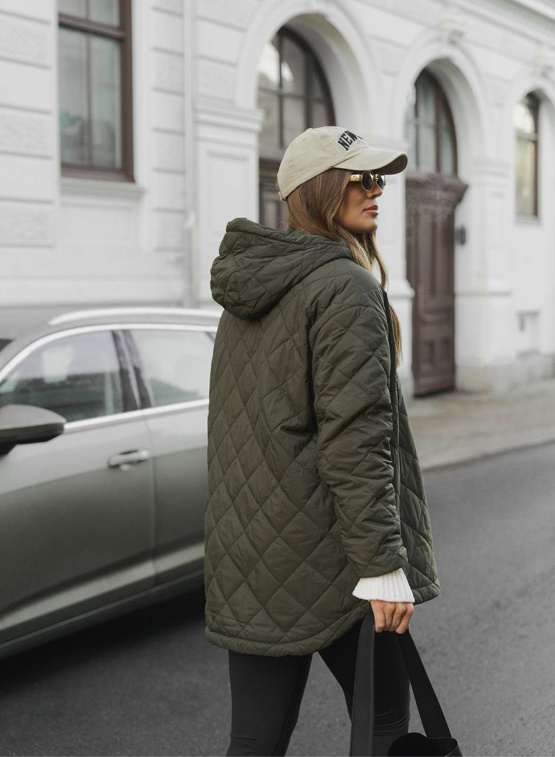 Khaki Oversized Quilted Anorak – AIM'N
