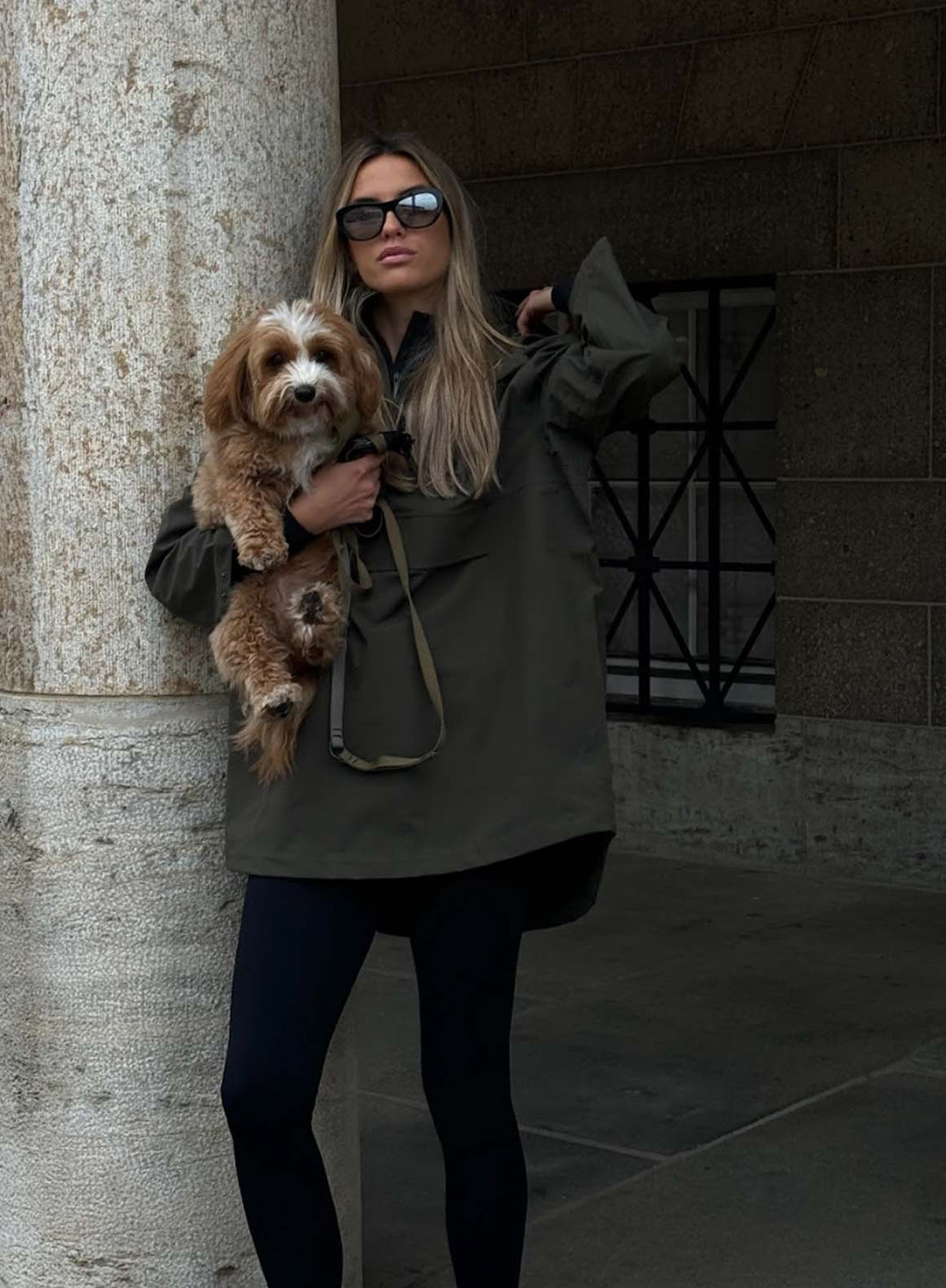 Khaki Waterproof Oversized Anorak – AIM'N